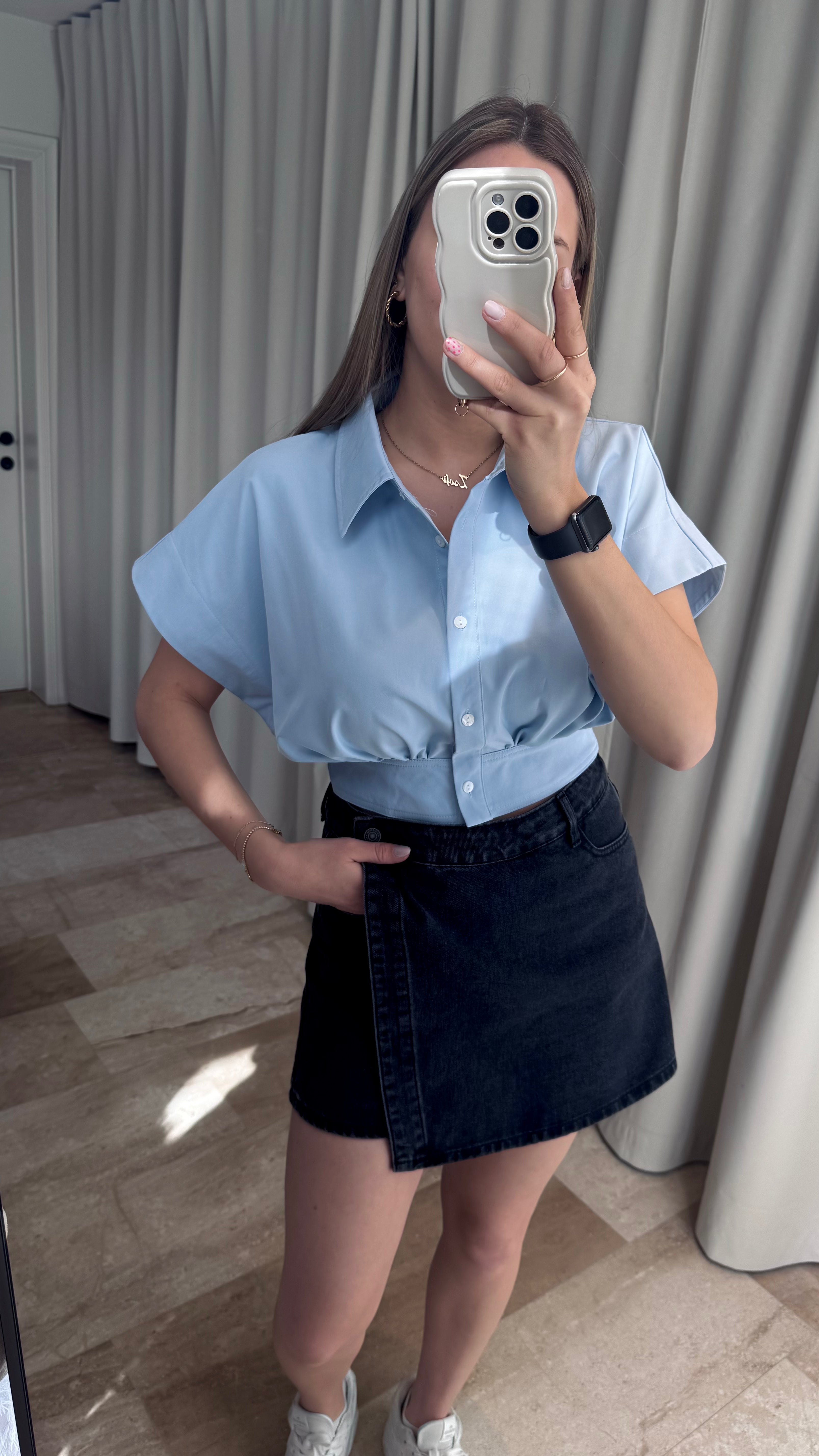 Floor cropped Blouse