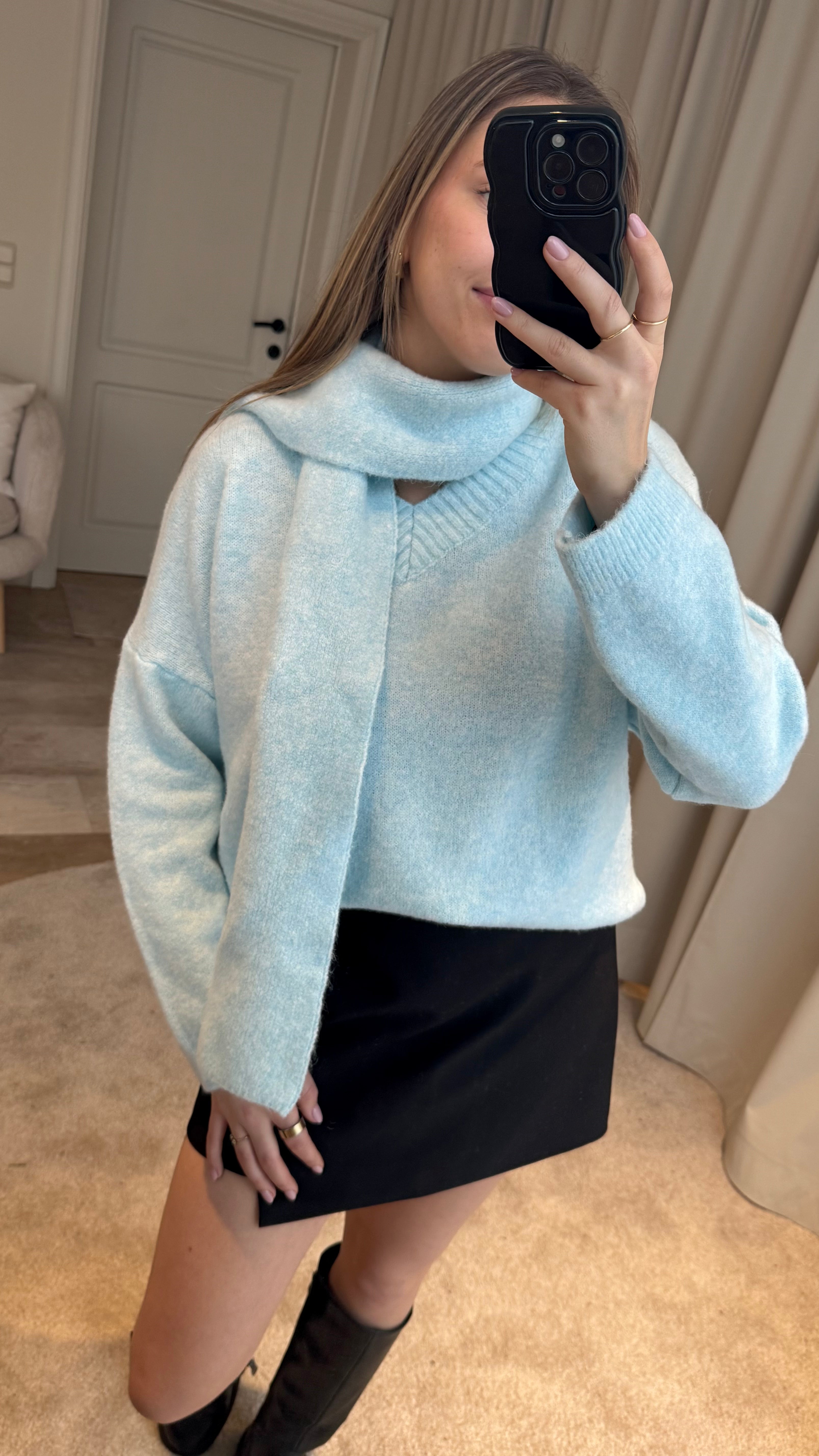 Billie trui met sjaal