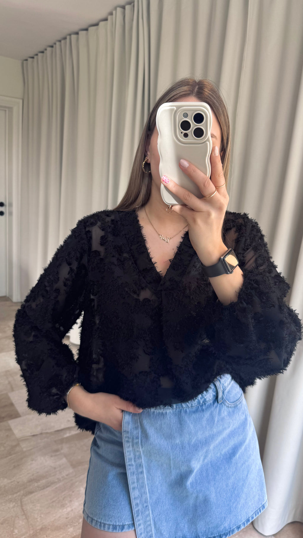 Emma Blouse met V-Hals