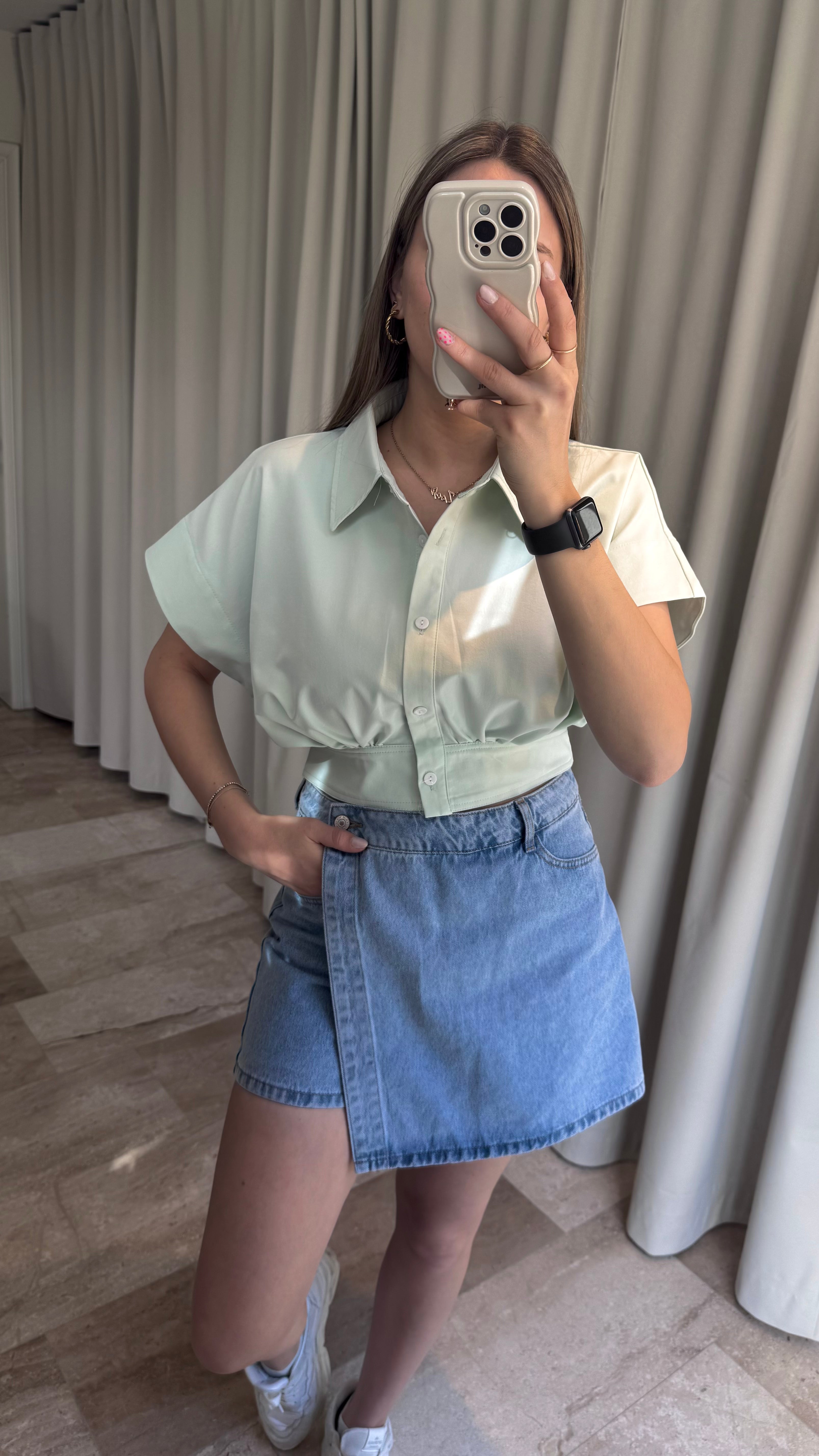 Floor cropped Blouse