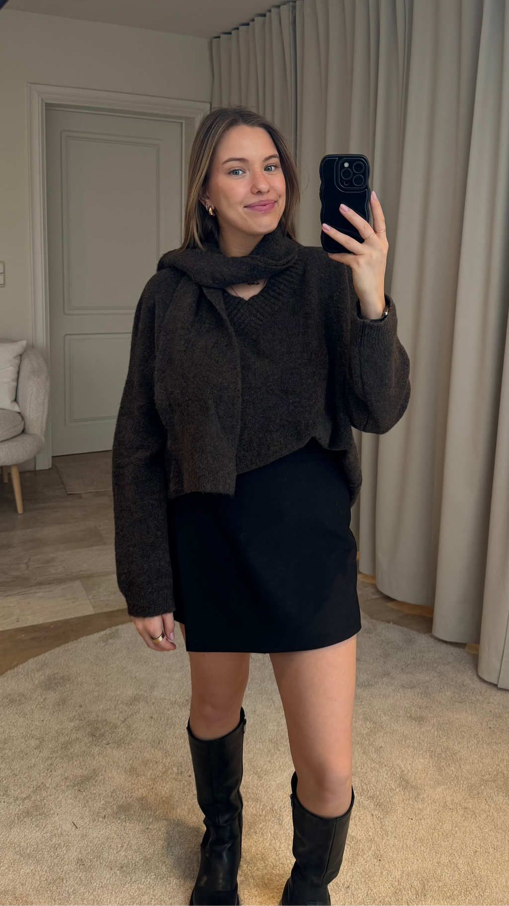 Billie trui met sjaal