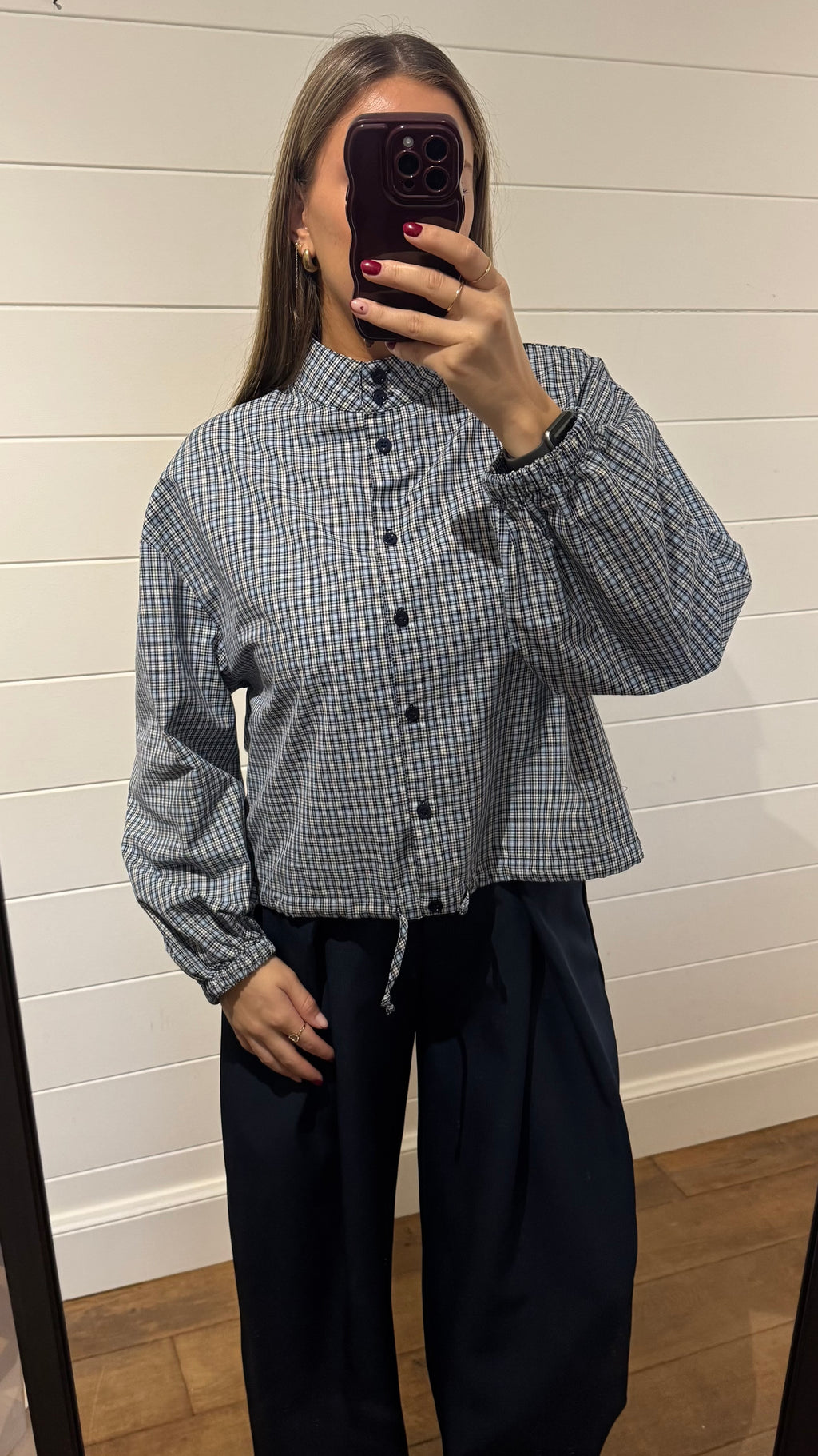 Checkered blouse