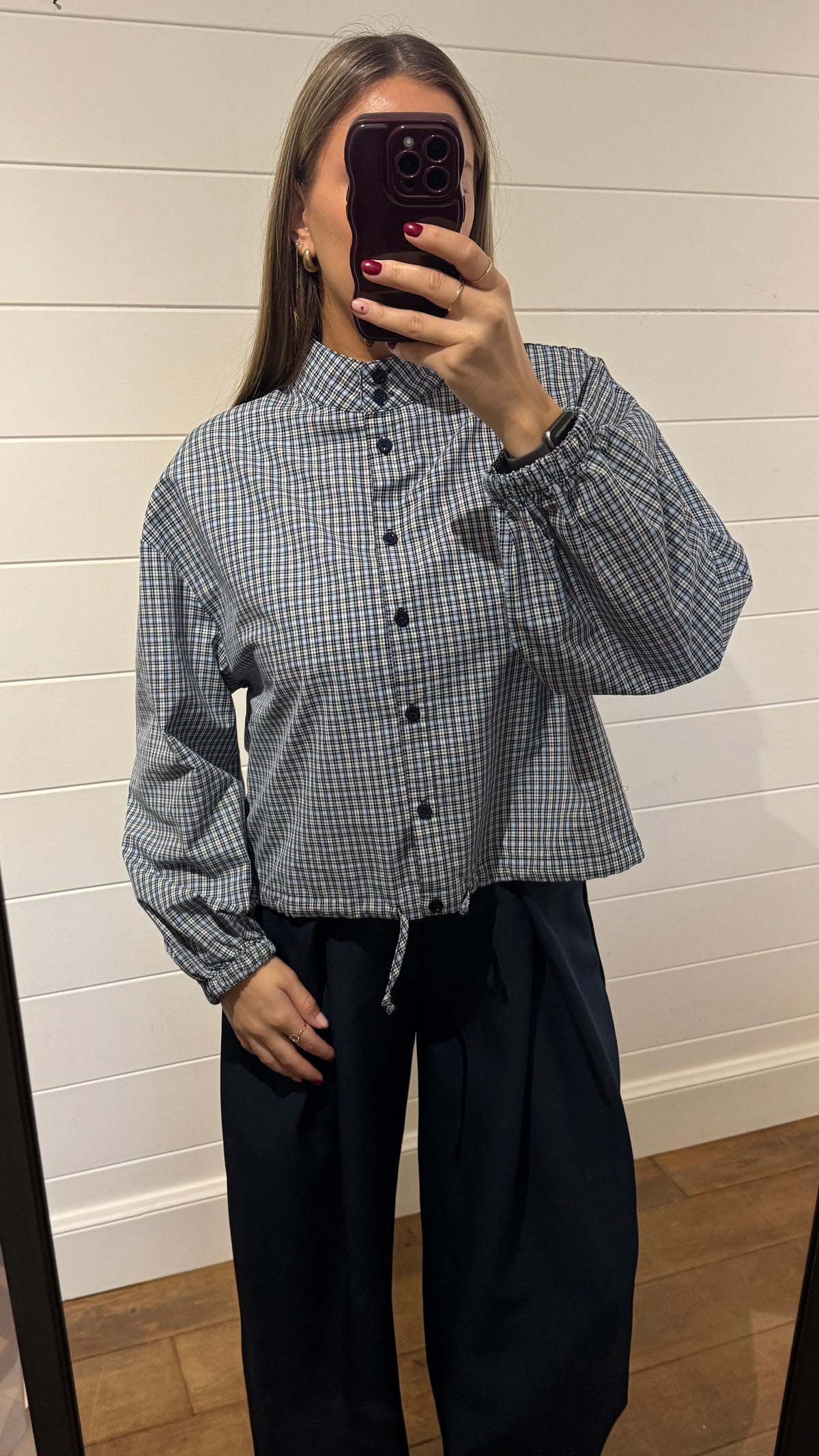 Checkered blouse