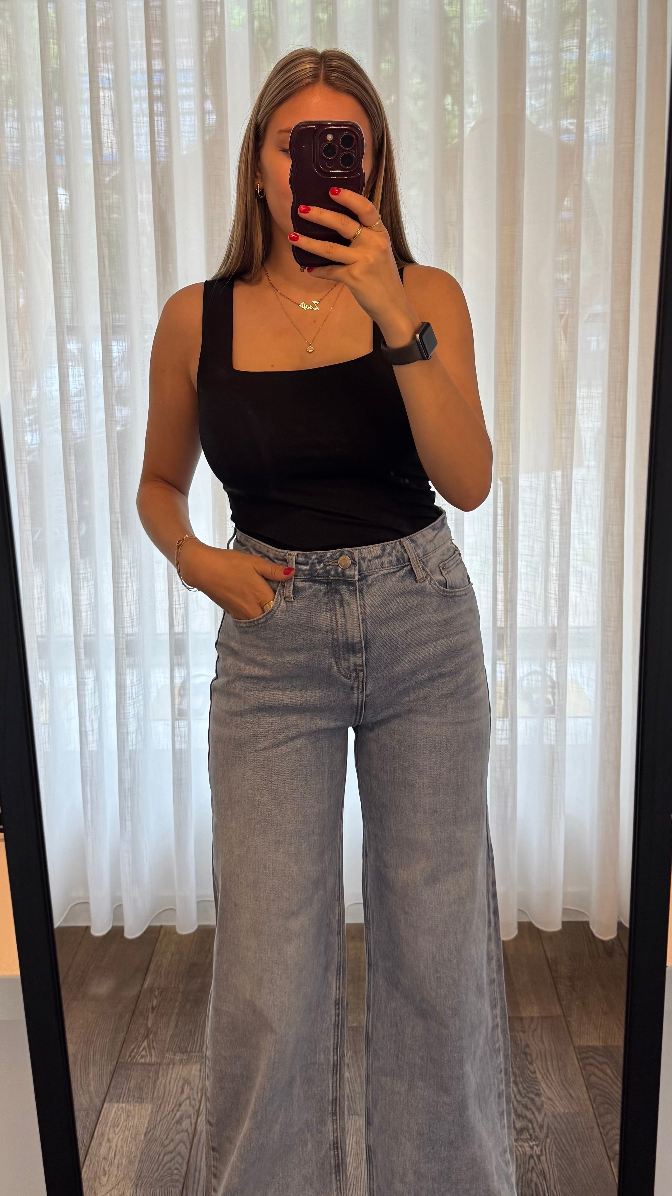 Basic wijde jeans