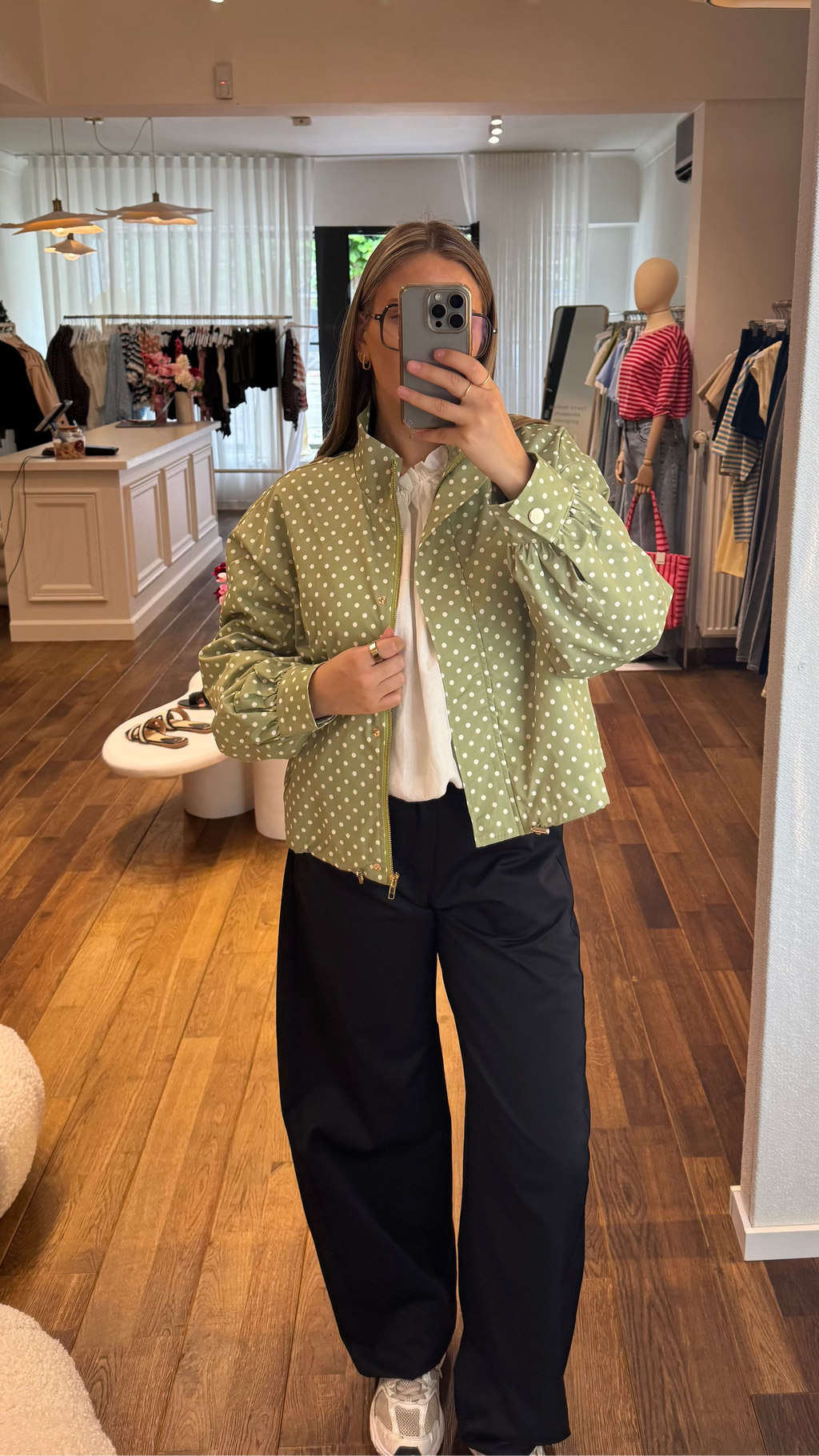 polka dot jas