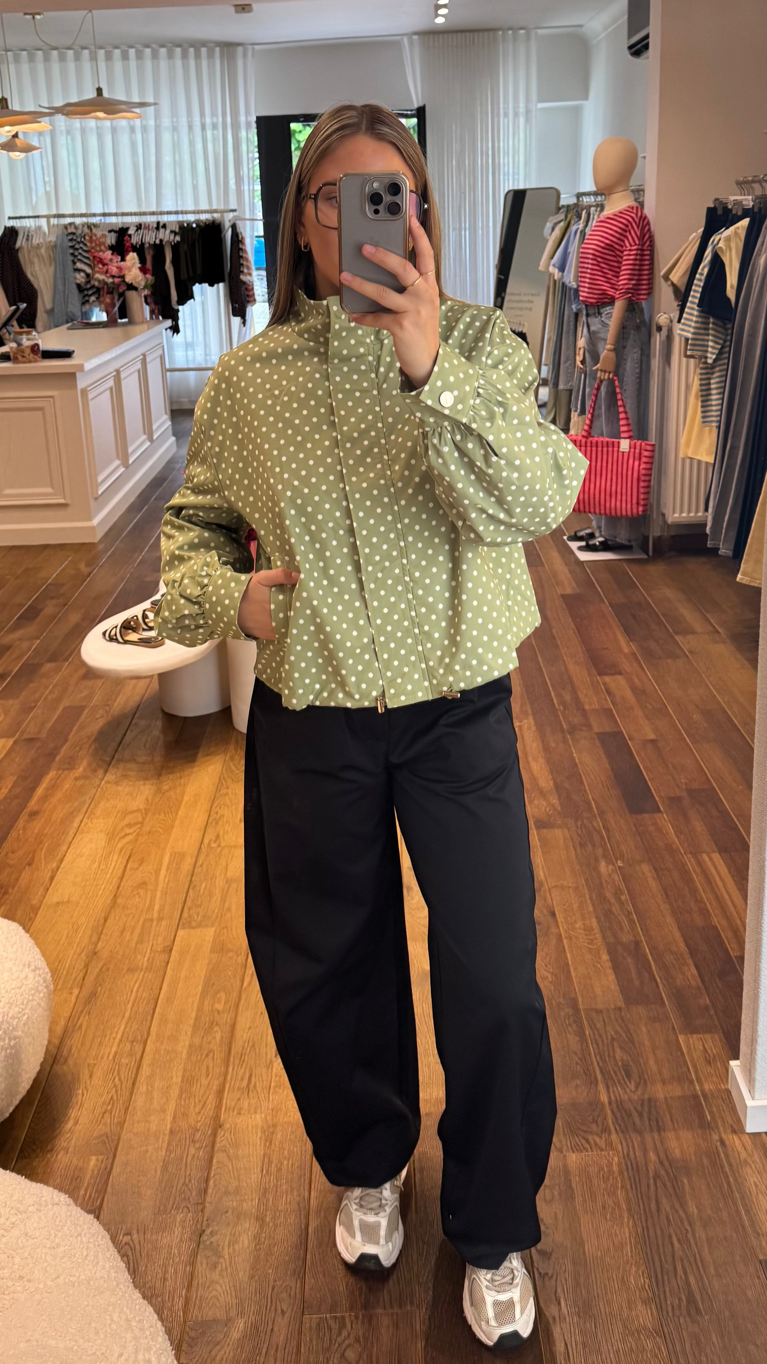 polka dot jas