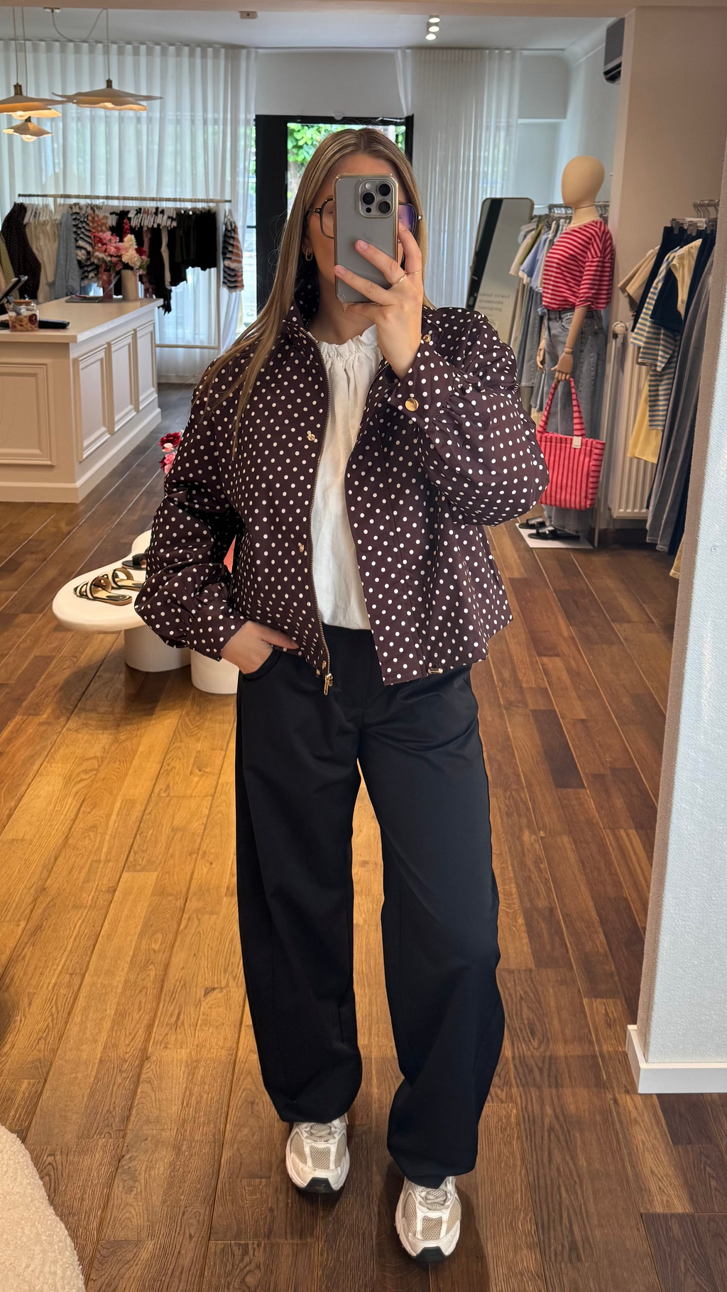 polka dot jas