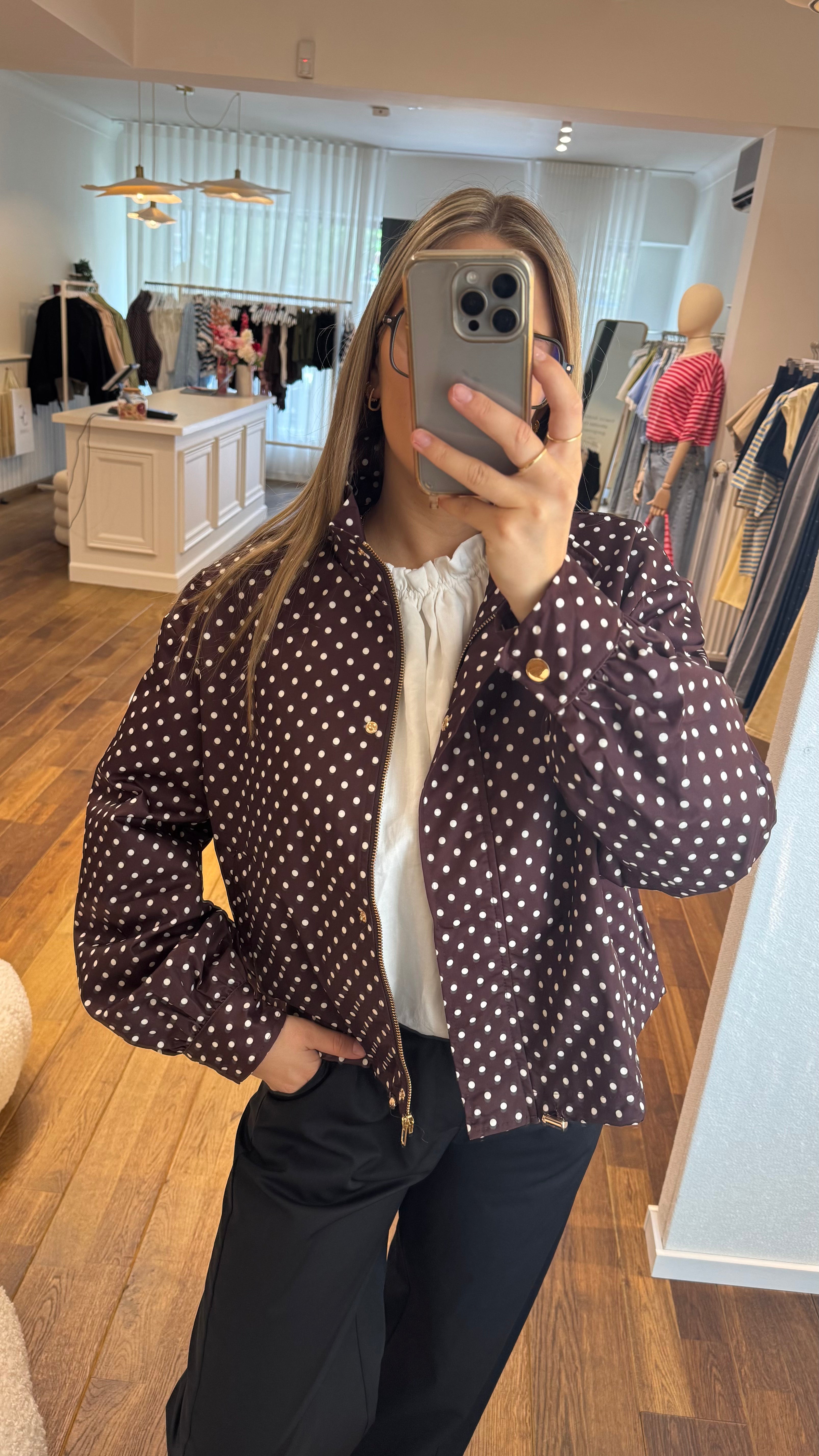 polka dot jas