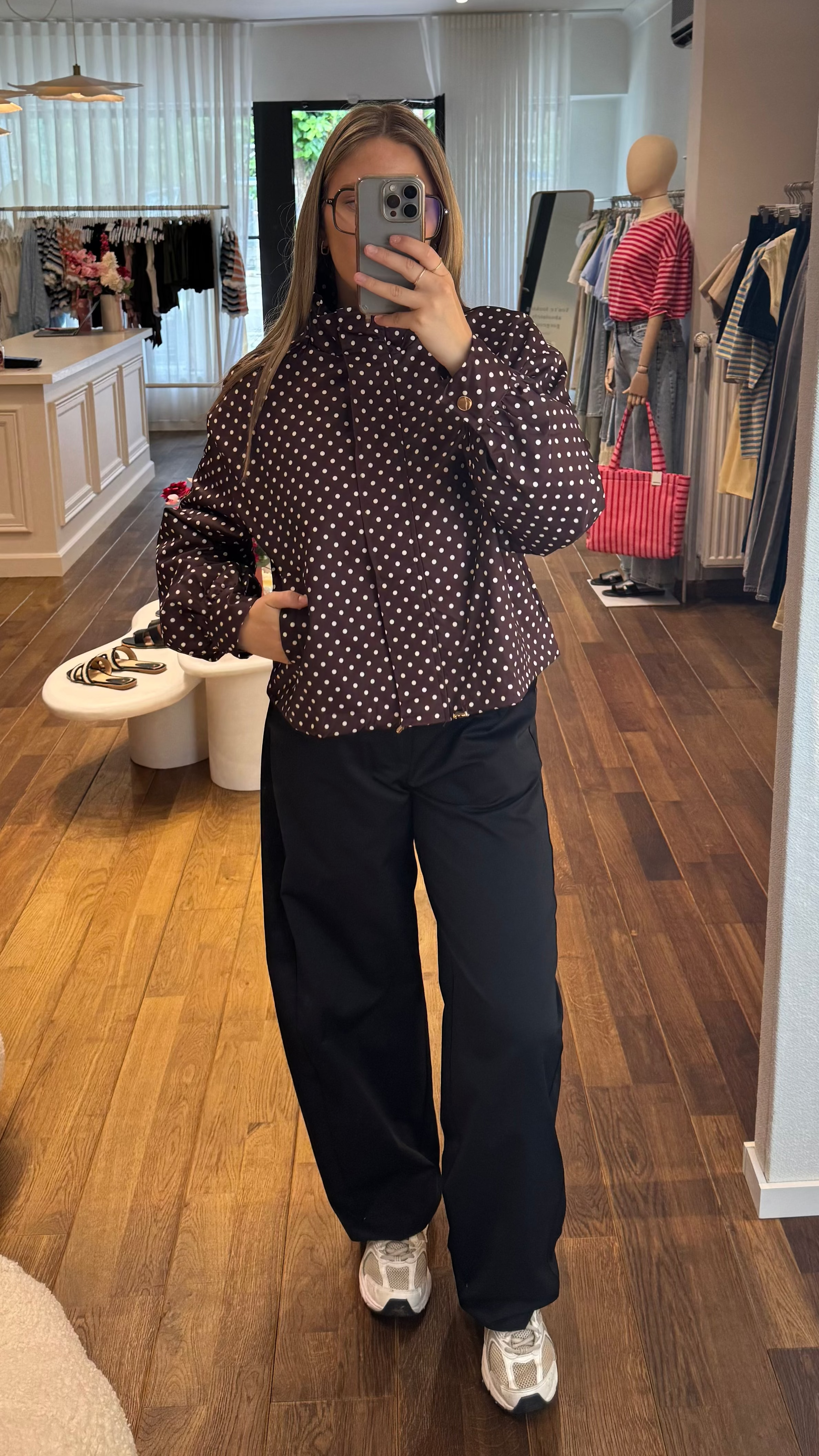 polka dot jas